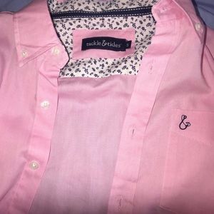 Tackle and Tides Pink Button Down Men's